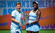 Demi Schuurs and Asia Muhammad pictured at the 2025 BNP Paribas Open | Image Source: Getty
